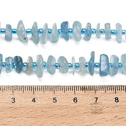 Natural Aquamarine Beads Strands&nbsp;G-Z124-A03-02