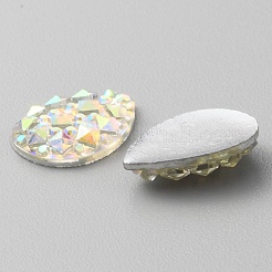 Opaque Resin Rhinestone Cabochons&nbsp;RESI-WH0035-29A