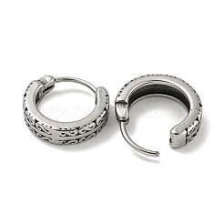 316 Surgical Stainless Steel Hoop Earrings&nbsp;EJEW-D096-23D-AS