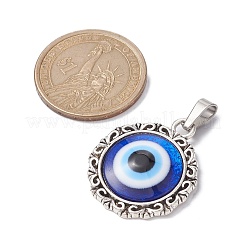 Translucent Resin Evil Eye Pendants&nbsp;PALLOY-JF02384