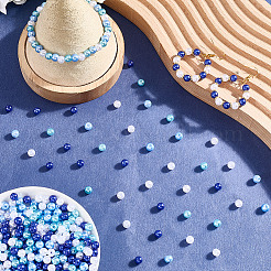 1200Pcs 4 Style ABS Plastic Imitation Pearl Round Beads&nbsp;DIY-SP0004-67