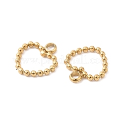 Ion Plating(IP) 304 Stainless Steel Charms&nbsp;X-STAS-Q215-02G