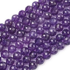 Natural Amethyst Beads Strands&nbsp;G-L654-O01-8mm