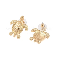 Sea Turtle Alloy Stud Earrings for Women&nbsp;EJEW-A112-04KCG