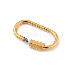 Ion Plating(IP) 304 Stainless Steel Screw Carabiner Lock Charms&nbsp;X-STAS-H107-04D-G