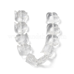 Chinese Zodiac Natural Quartz Crystal Carved Beads&nbsp;G-D300-01D