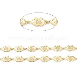 Brass Hollow Rhombus Link Chains&nbsp;CHC-M025-01G