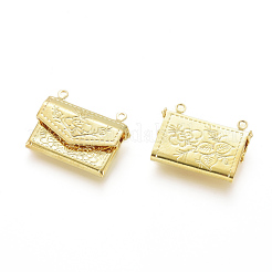 Brass Locket Pendants&nbsp;KK-G386-11G