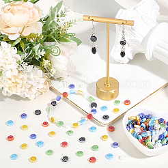 180Pcs Flat Round Handmade Millefiori Glass Beads&nbsp;LK-PA0001-09