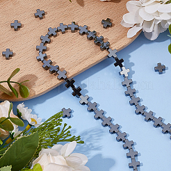 2 Strands Electroplated Non-Magnetic Synthetic Hematite Beads Strands&nbsp;G-FH0002-58