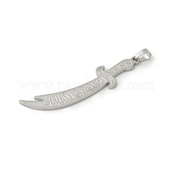 304 Stainless Steel Big Pendants&nbsp;STAS-F326-20P