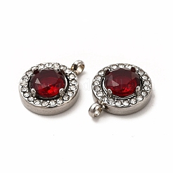 304 Stainless Steel Cubic Zirconia Pendants&nbsp;STAS-A076-05P