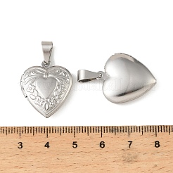 316 Stainless Steel Locket Pendants&nbsp;STAS-K321-23P
