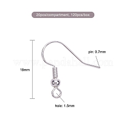 Brass Earring Hooks&nbsp;KK-YW0001-08B-NF