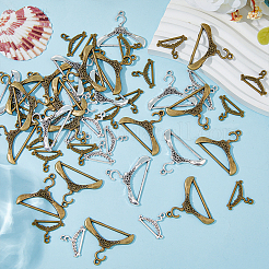 80Pcs 4 Colors Tibetan Style Alloy Pendants&nbsp;FIND-HY0002-18
