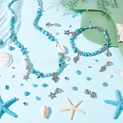 Synthetic Turquoise Beads Set&nbsp;DIY-GA0002-82