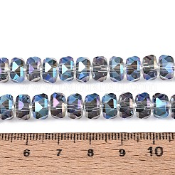 Electroplate Transparent Glass Beads Strands&nbsp;EGLA-N022-04A-D06