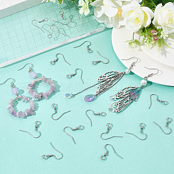 100Pcs 304 Stainless Steel Earring Hooks&nbsp;STAS-SC0010-42P