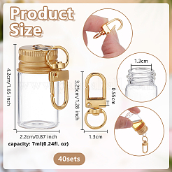 40Pcs Glass Home Storage Bottles&nbsp;AJEW-OC0015-48G