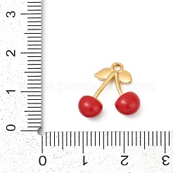 Brass Enamel Pendants&nbsp;KK-U054-02G-01