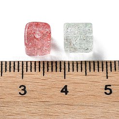 Transparent Crackle Glass Beads&nbsp;GLAA-B015-13