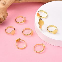 Brass Pad Ring Base Findings&nbsp;EC022-G