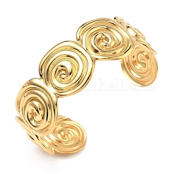 Conch 304 Stainless Steel Cuff Bangles&nbsp;BJEW-B158-02G