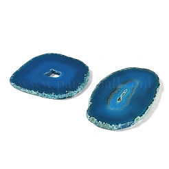 Natural Druzy Agate Slice Cabochons&nbsp;G-F826-E02