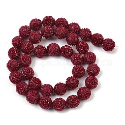 Dyed Synthetic Coral Carved Beads Strands&nbsp;GG-CBA1CDD-04A