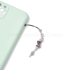 6Pcs Mixed Stone Phone Hand Strap Chains&nbsp;HJEW-JM04130
