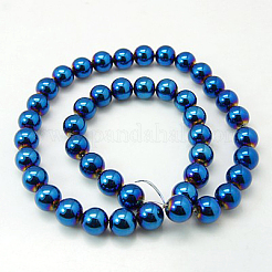 Non-Magnetic Synthetic Hematite Beads Strands&nbsp;G-C019-10mm