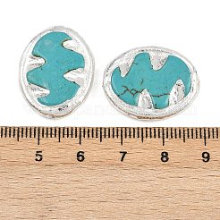 Electroplated Synthetic Turquoise Beads&nbsp;KK-K362-13S