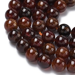 Natural Africa Orange Garnet Beads Strands&nbsp;G-K365-F01-8mm