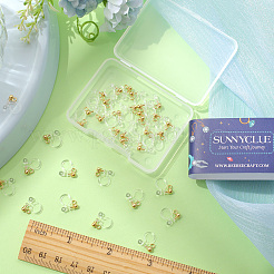 40Pcs 304 Stainless Steel Clip-on Earring Component&nbsp;STAS-SC0005-39G