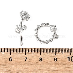 SHEGRACE Brass Toggle Clasps&nbsp;XGRQ5S100-850-P