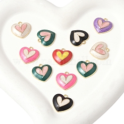 30Pcs 6 Colors Alloy Enamel Pendants&nbsp;FIND-FS0004-06