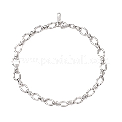 304 Stainless Steel Oval Link Chains Bracelets for Women&nbsp;BJEW-JB13208
