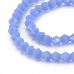 Opaque Solid Color Glass Beads Strands&nbsp;GLAA-Q080-4mm-B12