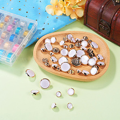 50Pcs 5 Styles Plastic Shank Buttons&nbsp;BUTT-TA0001-63