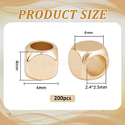 200Pcs Brass Spacer Beads&nbsp;KK-PH0014-97G