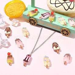 40Pcs 5 Styles Printed Resin Pendants&nbsp;RESI-CJ0005-15