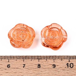 Baking Paint Transparent Glass Beads&nbsp;DGLA-N018-01H
