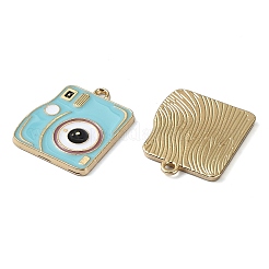 Rack Plating Alloy Enamel Pendants&nbsp;PALLOY-F308-10G-03