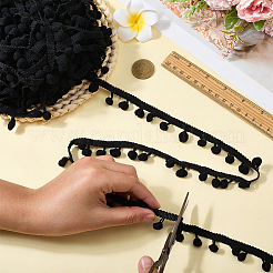 20M Polyester Pom Pom Ball Ribbons&nbsp;SRIB-CY0001-25