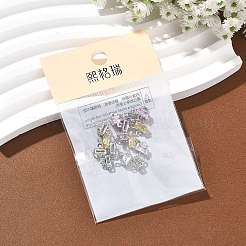 SHEGRACE Brass Pave Cubic Zirconia Rectangle Connector Charms&nbsp;XGRQ2O694-438P