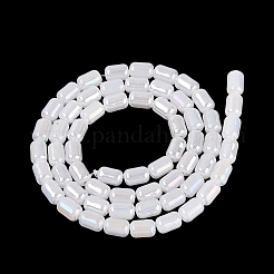 Electroplate Imitation Jade Glass Beads Strands&nbsp;EGLA-Q132-03A-B01