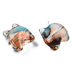 Transparent Spray Painted Glass Beads&nbsp;LS-GLAA-N035-034-G02