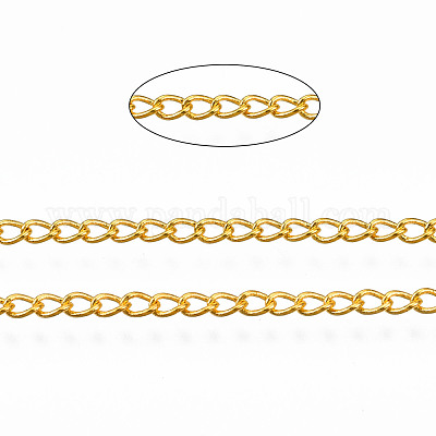 Brass Twisted Chains&nbsp;CHC-Q001-3x2mm-G-1
