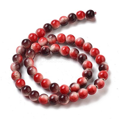Synthetic Turquoise Dyed Beads Strands&nbsp;G-E594-24R-1