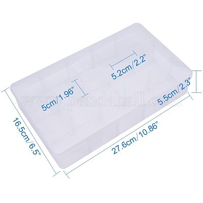 Rectangle Plastic Bead Storage Containers&nbsp;CON-PH0002-05-1